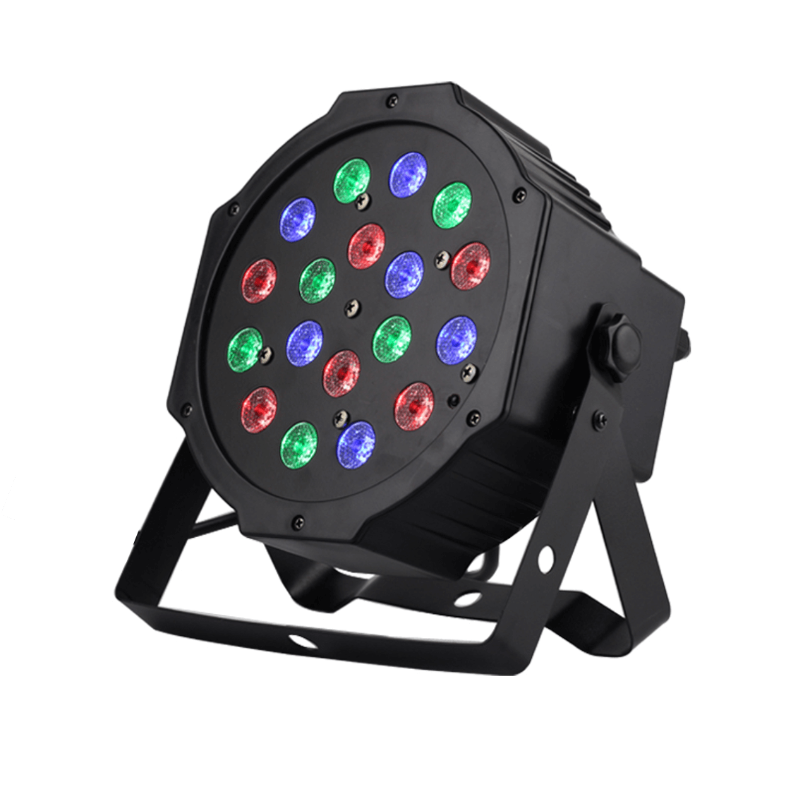 פנס תומס לד מיני RGB 18X3W פנס תומס לד מיני RGB 18X3W